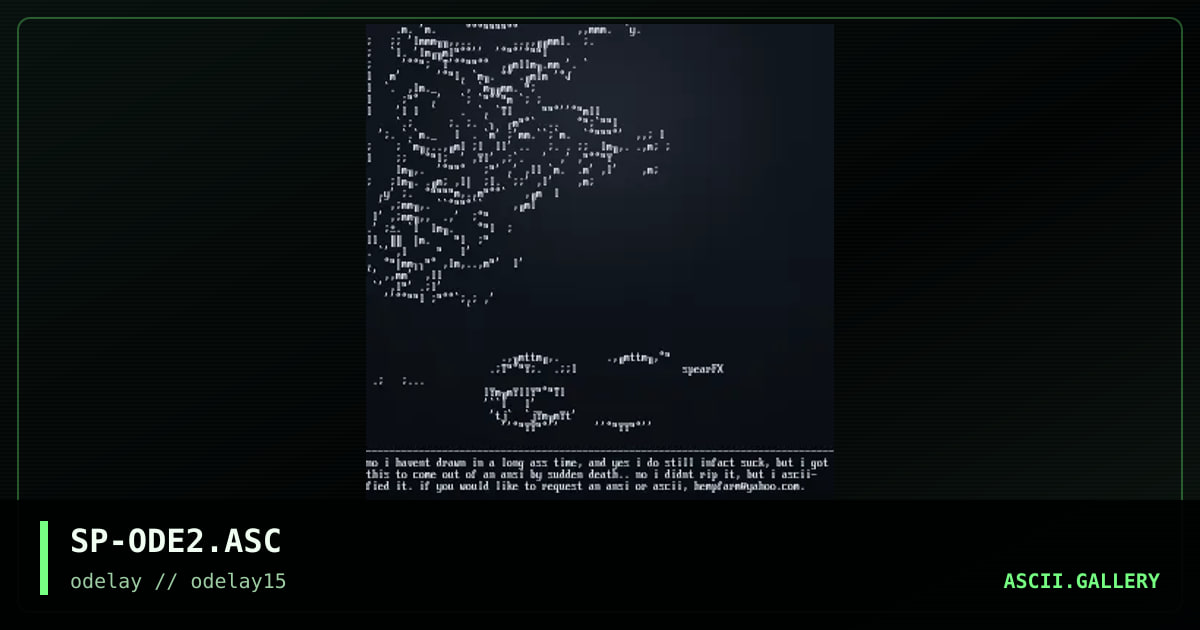 SP-ODE2.ASC, by spear, 1998