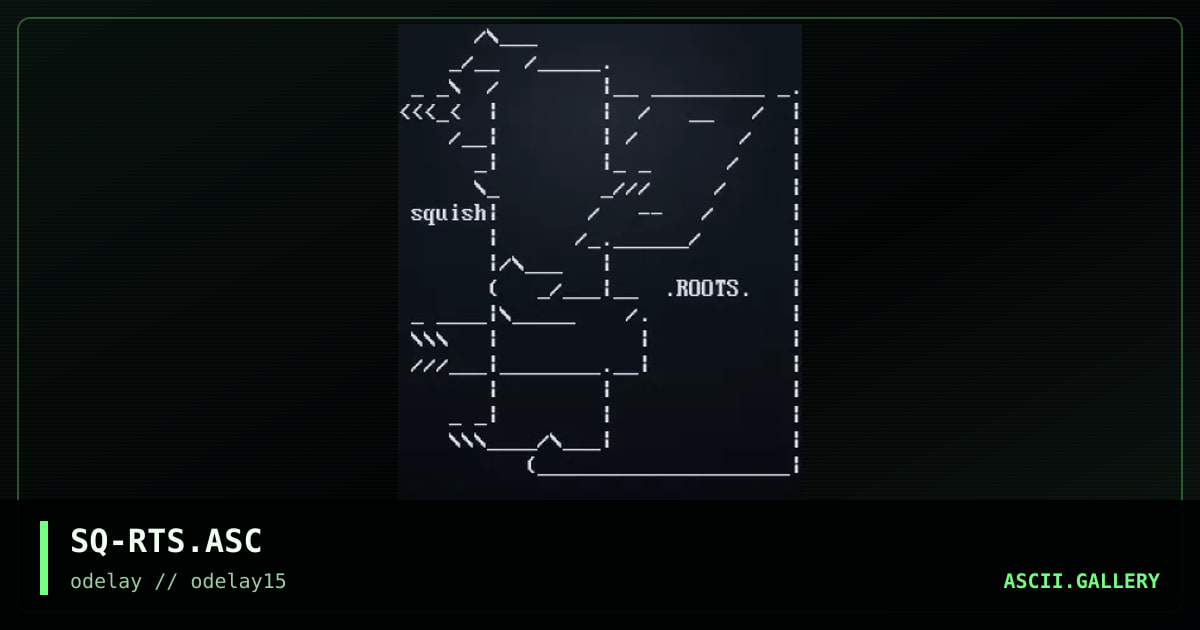 SQ-RTS.ASC, by squish, 1998