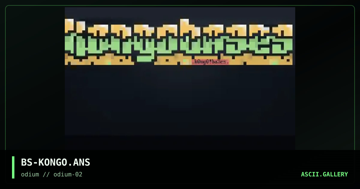 kongo bases, by burps, 1996
