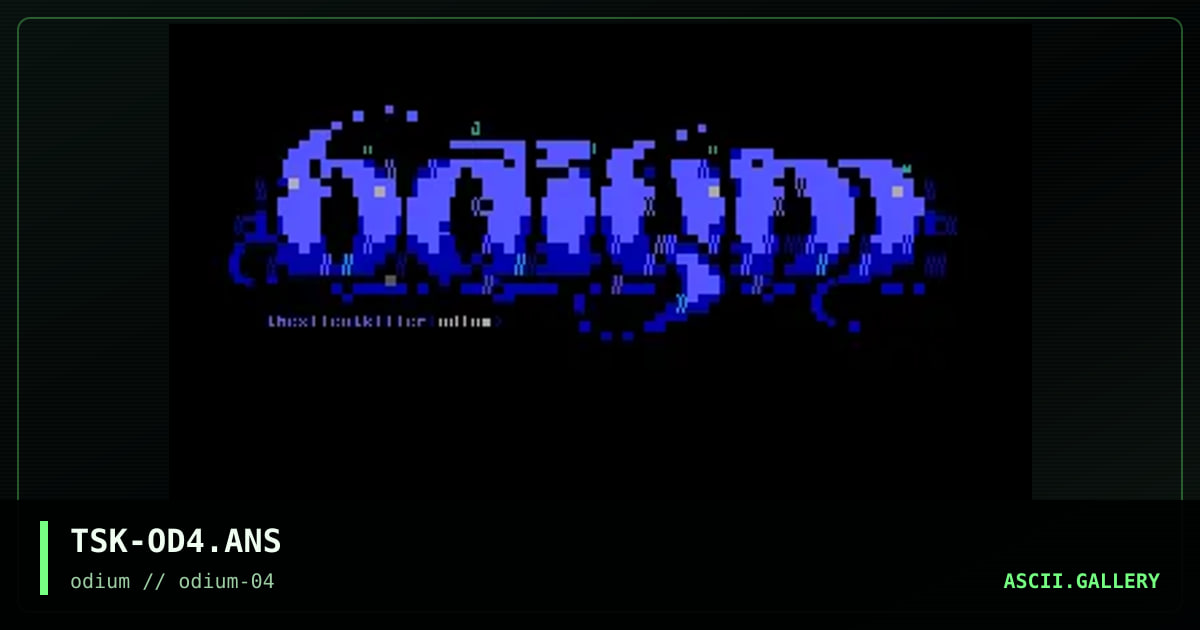 odium, by the silent killer, 1996