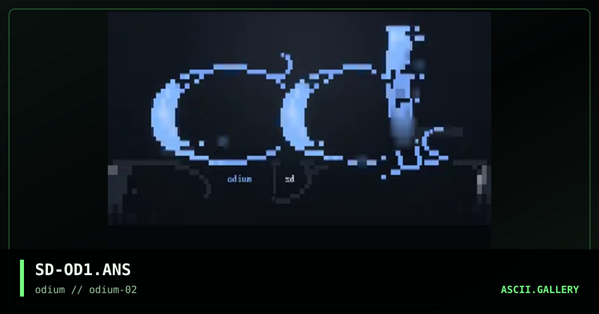 odium promotional, by sirdeath, 1996