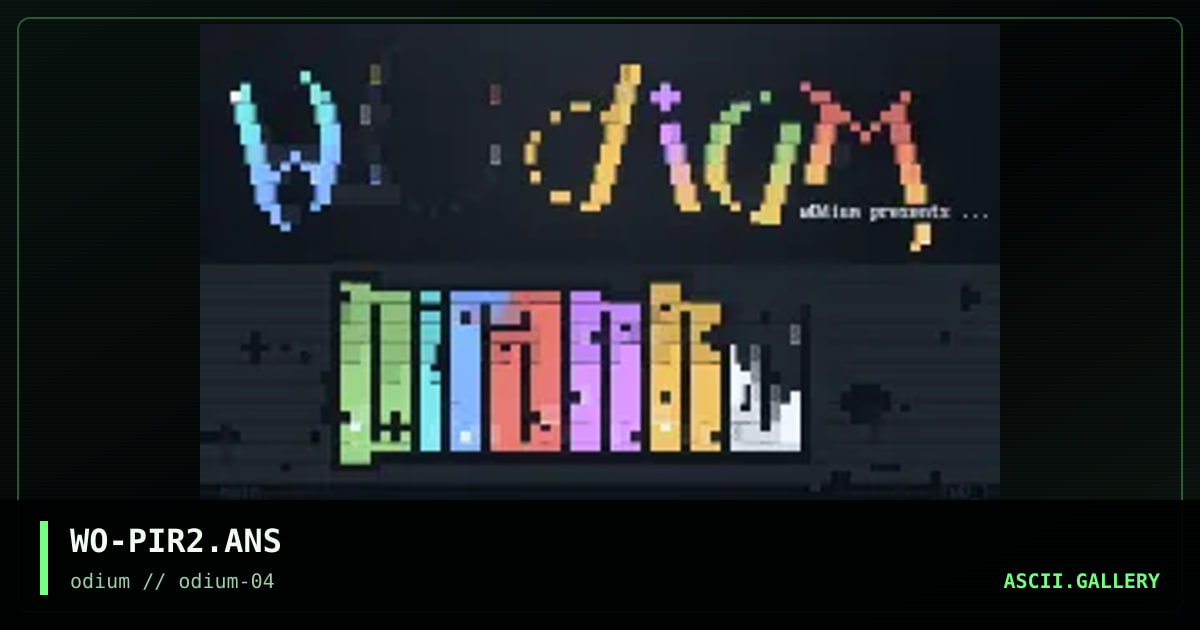 piranha main menu, by wat0r, 1996