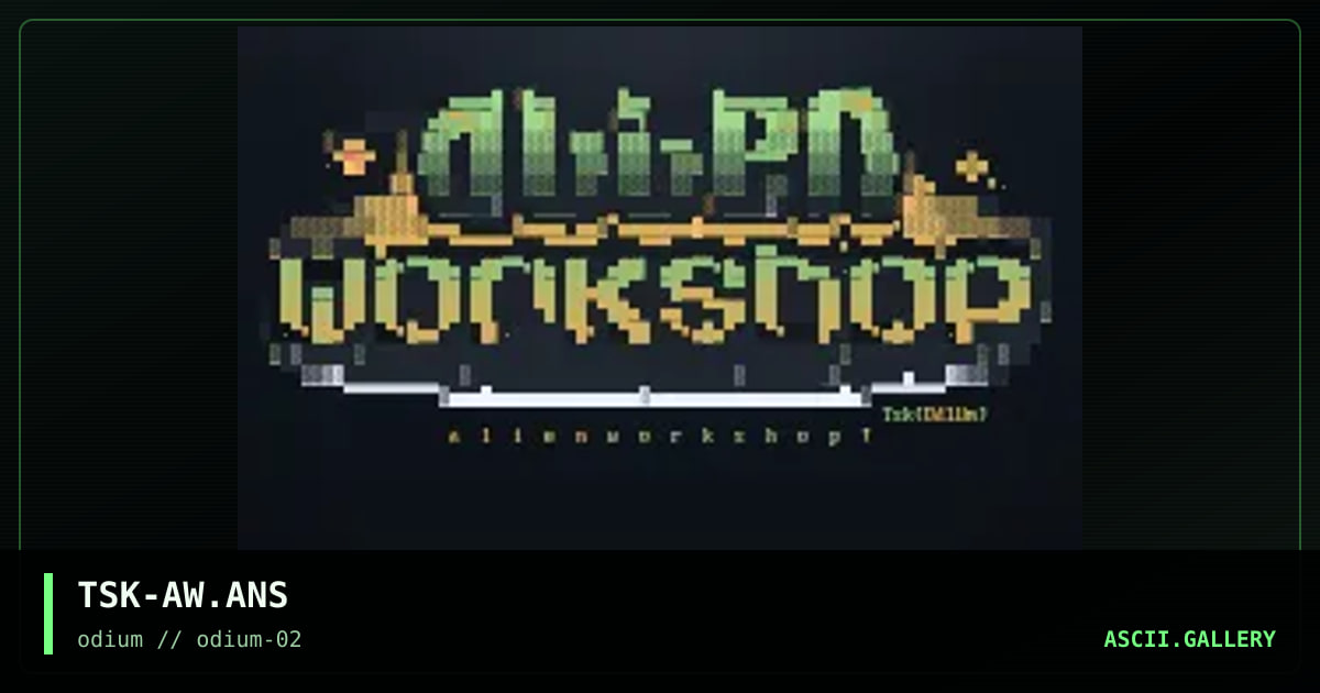 alien workshop, by the silent killer, 1996