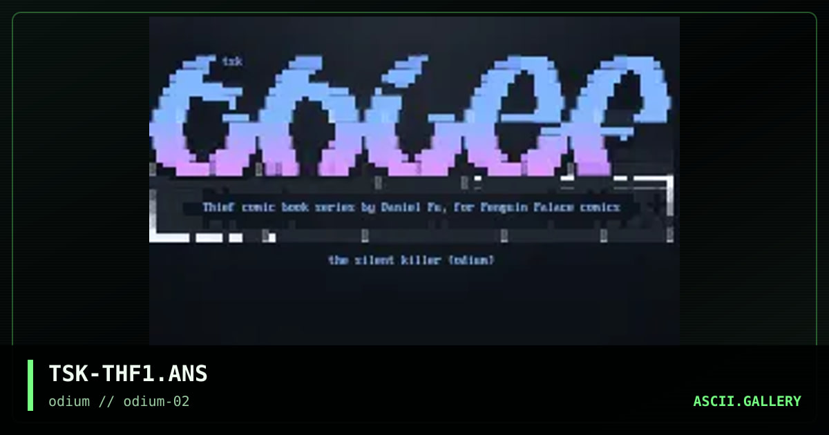 thief, by the silent killer, 1996