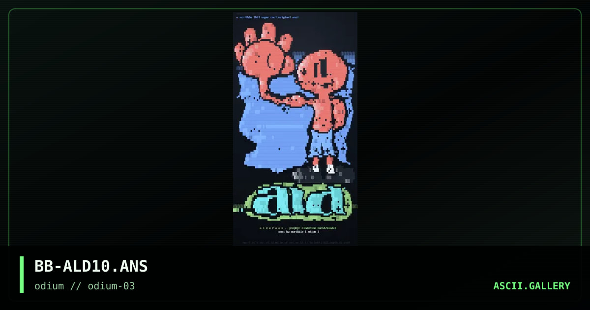 silly alderAAn.., by scribble, 1996