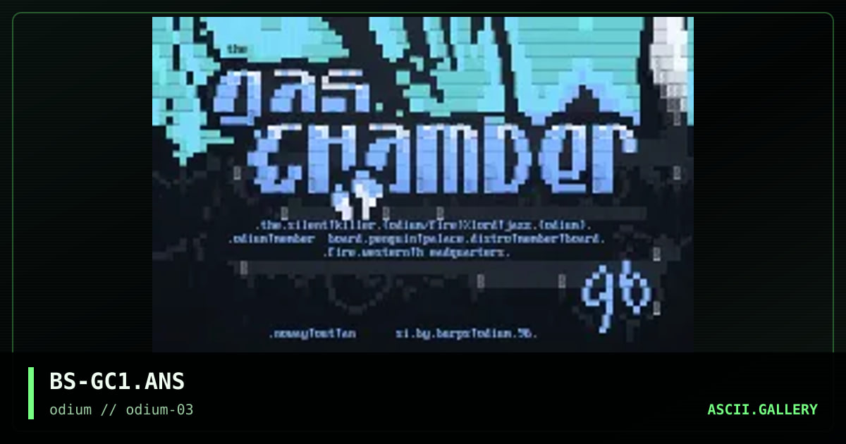 the gas chamber, by burps, 1996