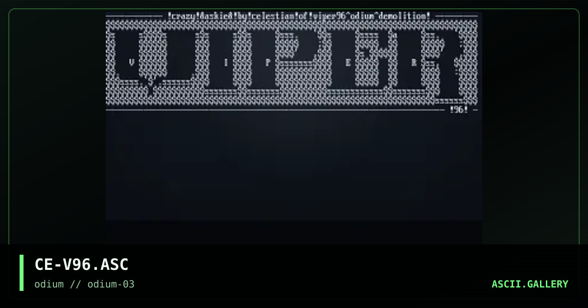 viper'96, by celestian, 1996