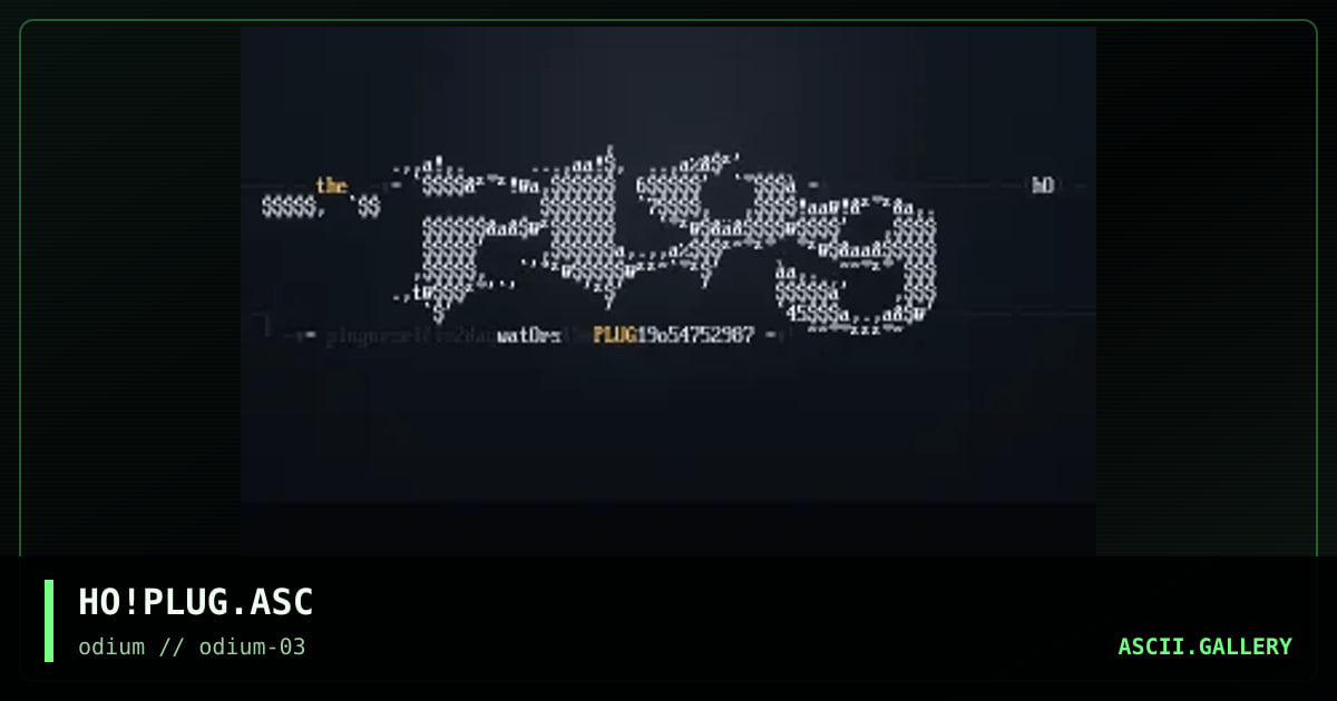 the plug, by holocaust, 1996