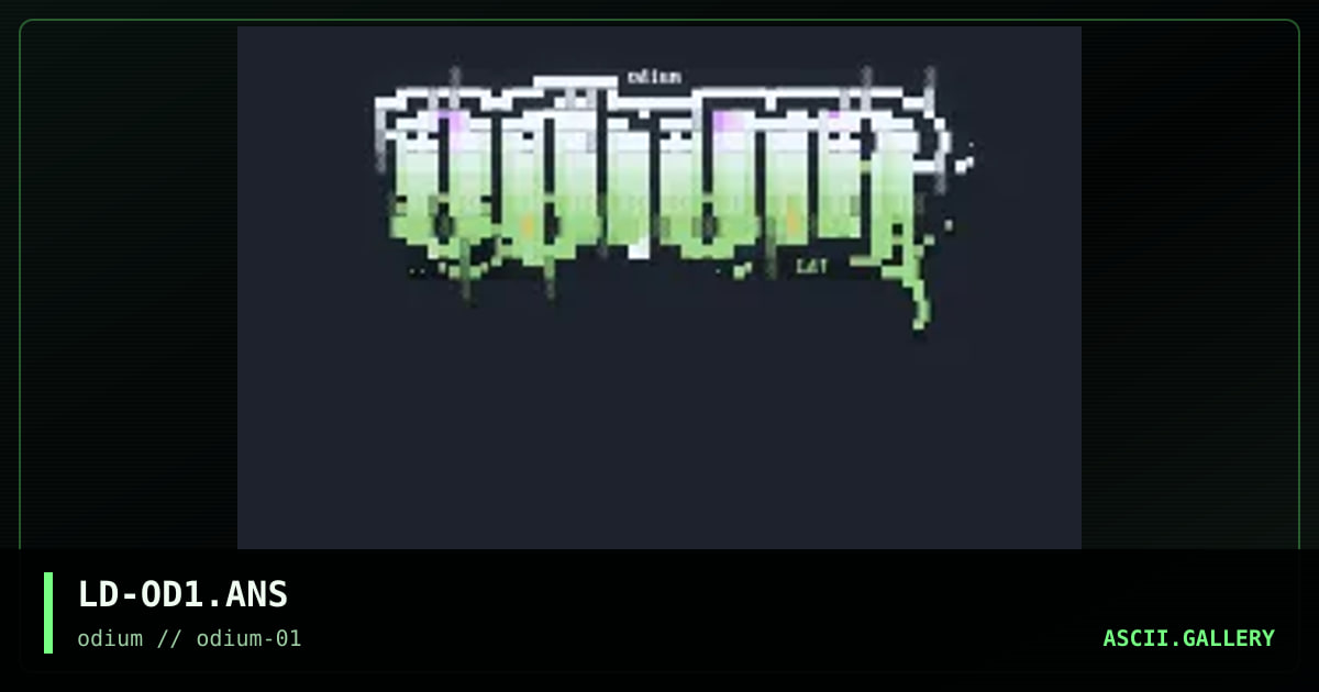 odium promotional, by lord jazz, 1995