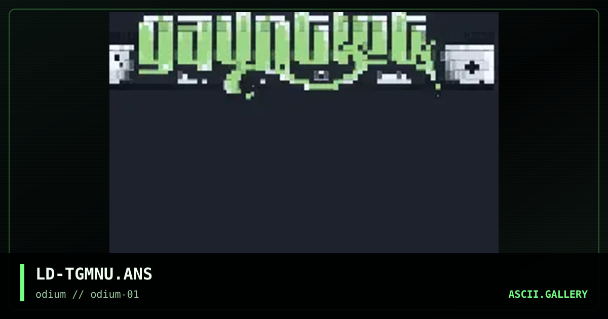 the gauntlet menu template, by lord jazz, 1995