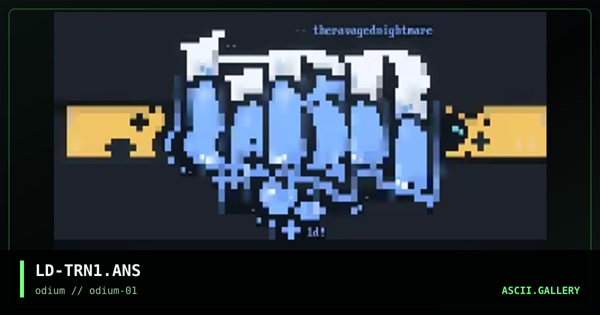 LD-TRN1.ANS, by lord jazz, 1995