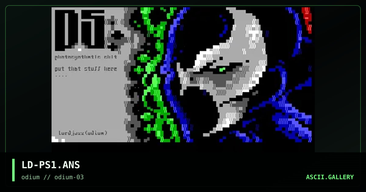 photosynthetic shit, by lord jazz, 1996
