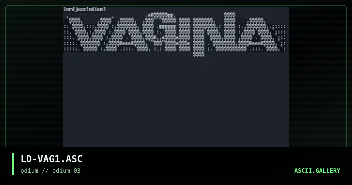 vagina promo, by lord jazz, 1996