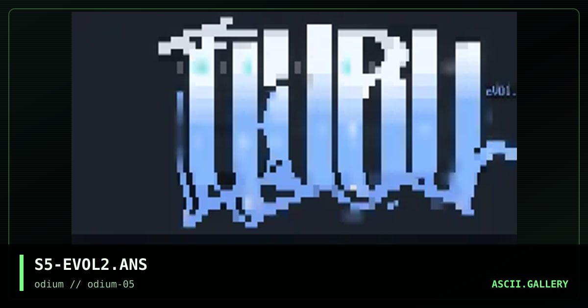 S5-EVOL2.ANS, by suicidalsnowman, 1996
