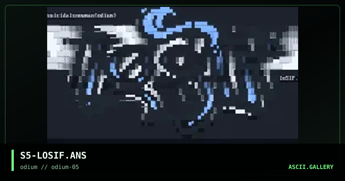 S5-LOSIF.ANS, by suicidalsnowman, 1996