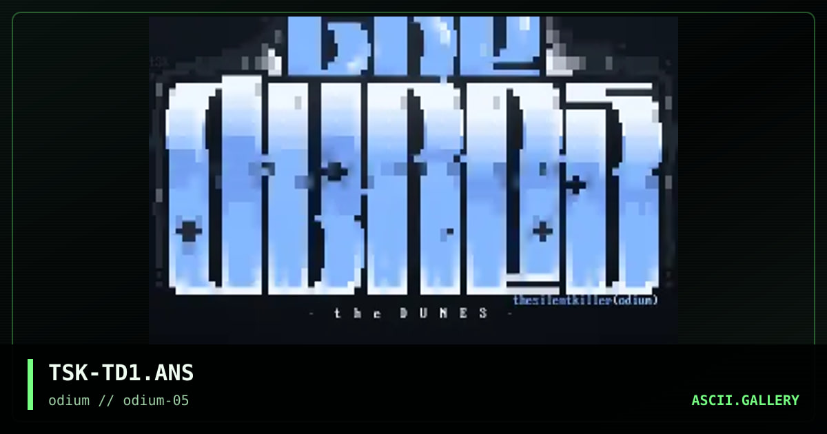 TSK-TD1.ANS, by the silent killer, 1996