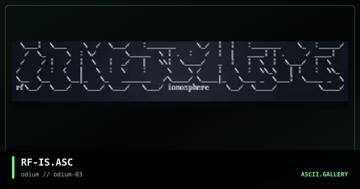 ionosphere ascii, by reflexion, 1996