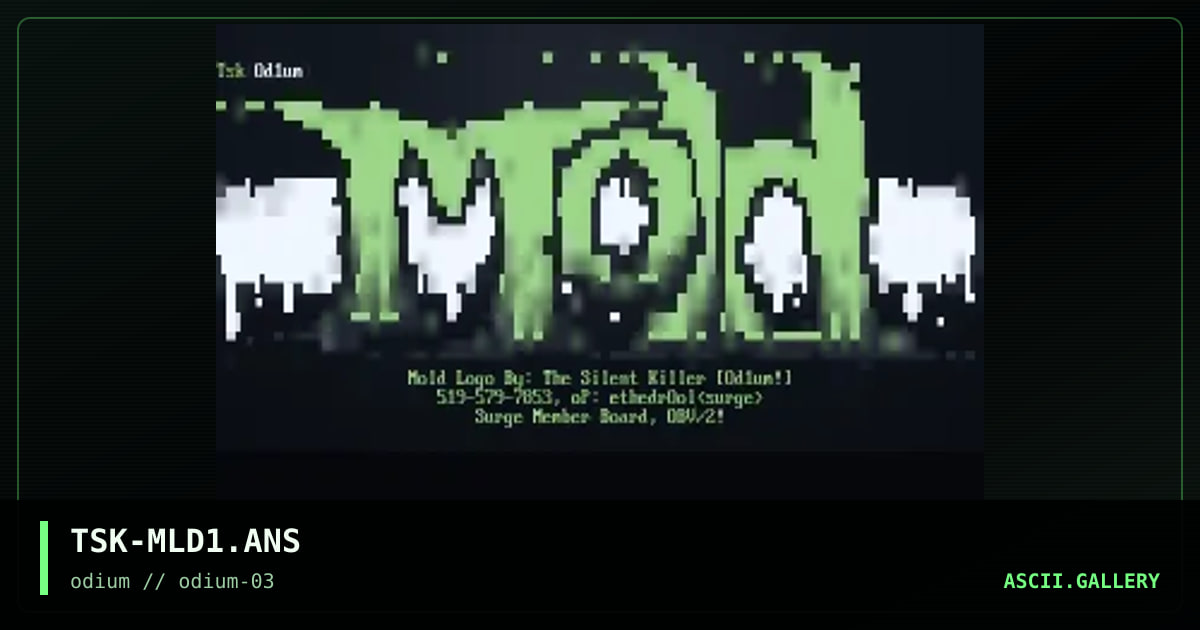 mold, by the silent killer, 1996