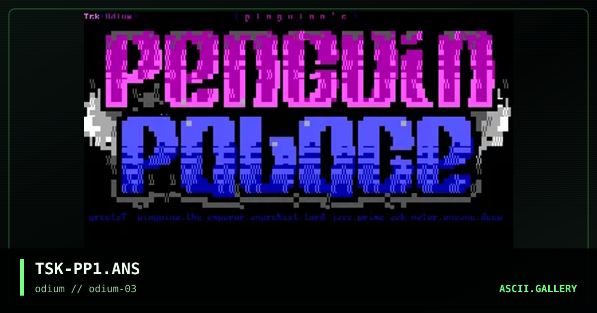 penguin palace, by the silent killer, 1996