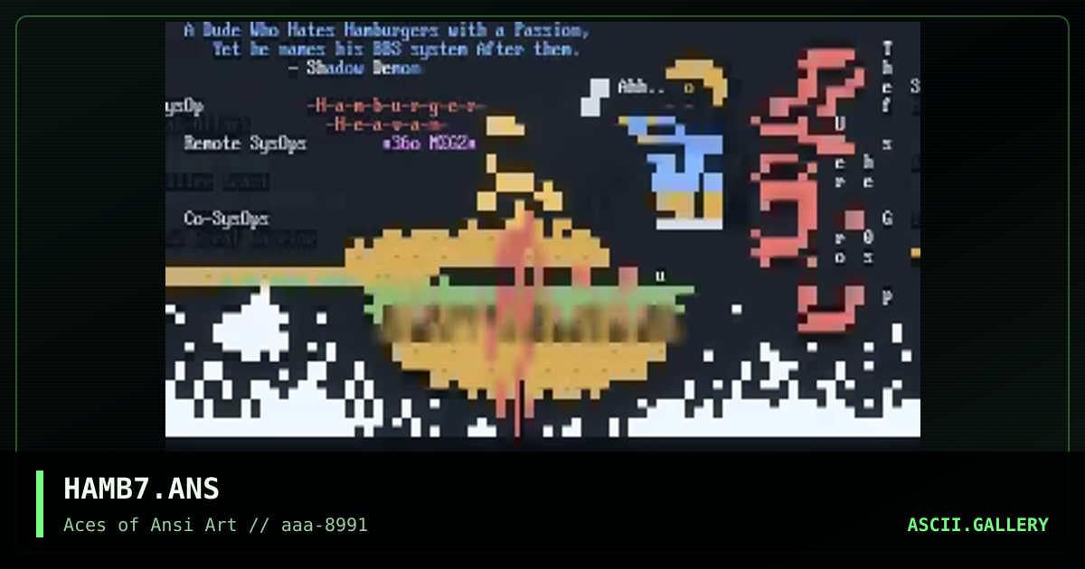 HAMB7.ANS, by shadow demon, 1991