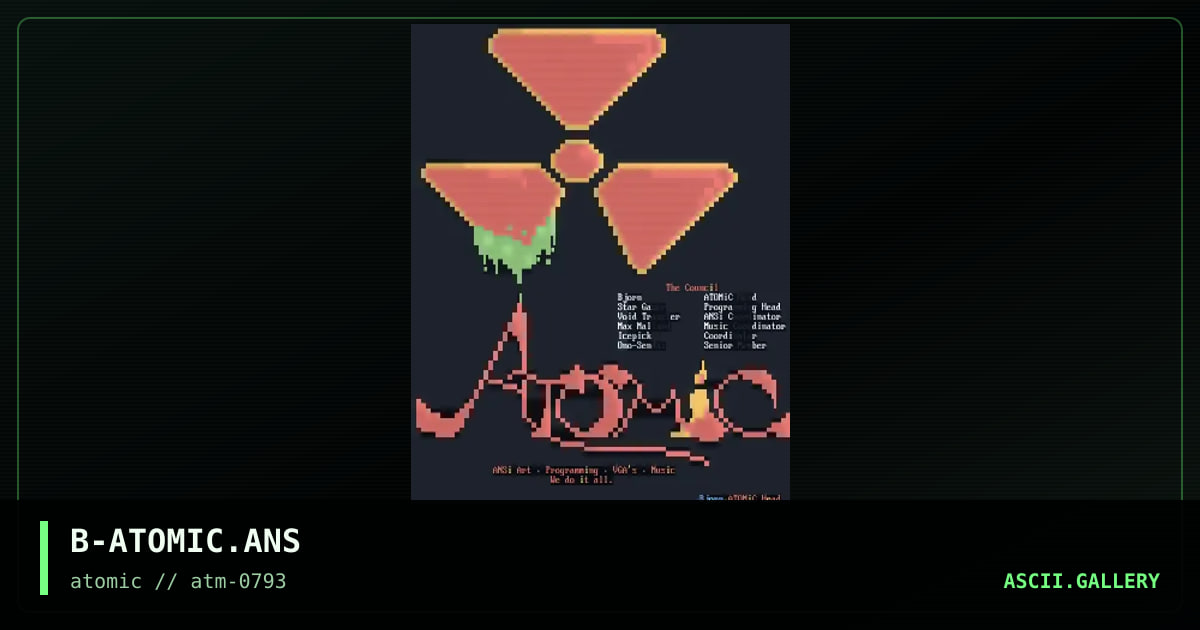 B-ATOMIC.ANS, by bjorn, 1993