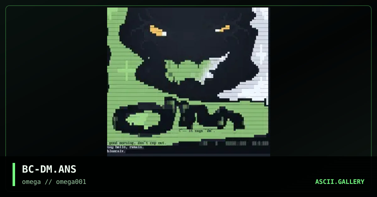 BC-DM.ANS, by bluecalx, 2000
