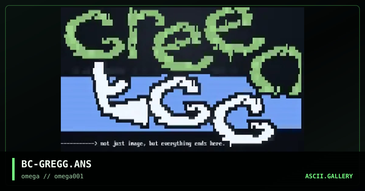 BC-GREGG.ANS, by bluecalx, 2000