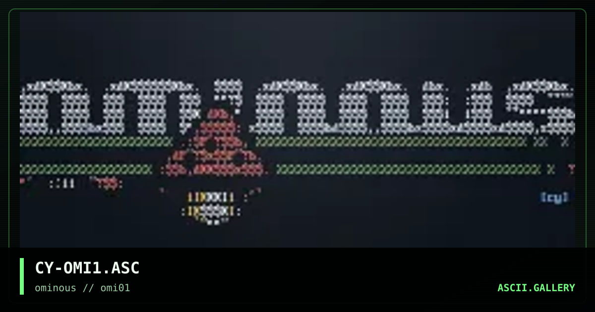 ominous header, by cyst, 1997