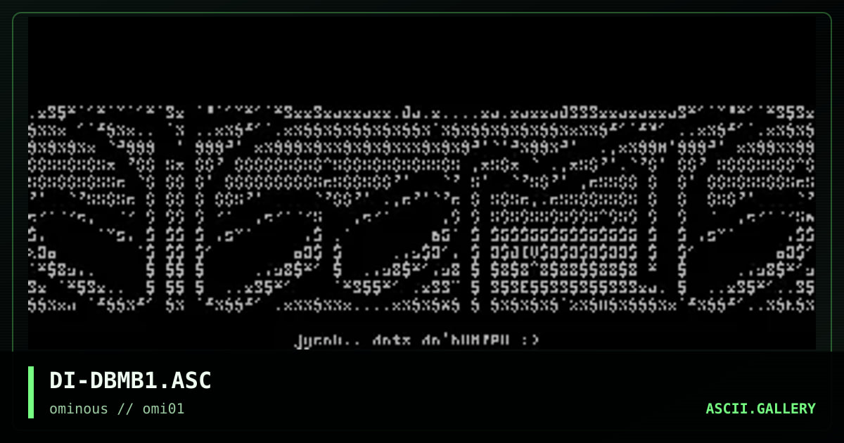 d'bomb font, by divine intervention, 1997