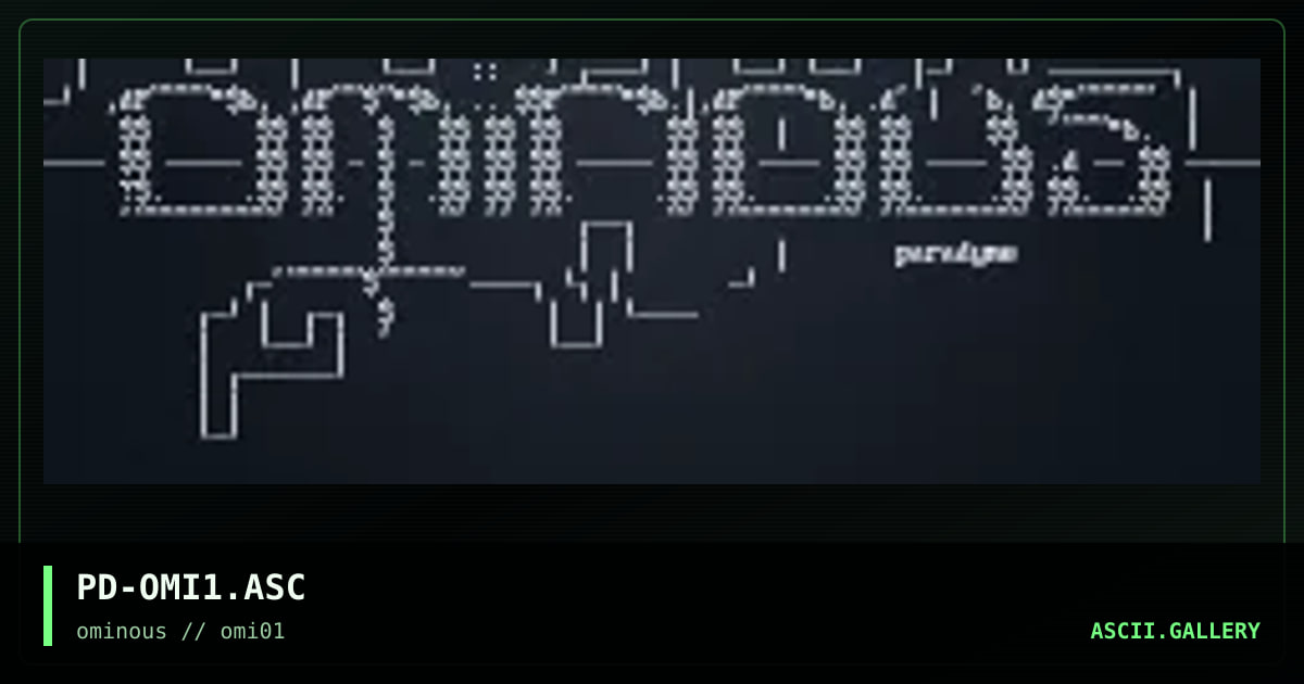 ominous header, by paradyme, 1997