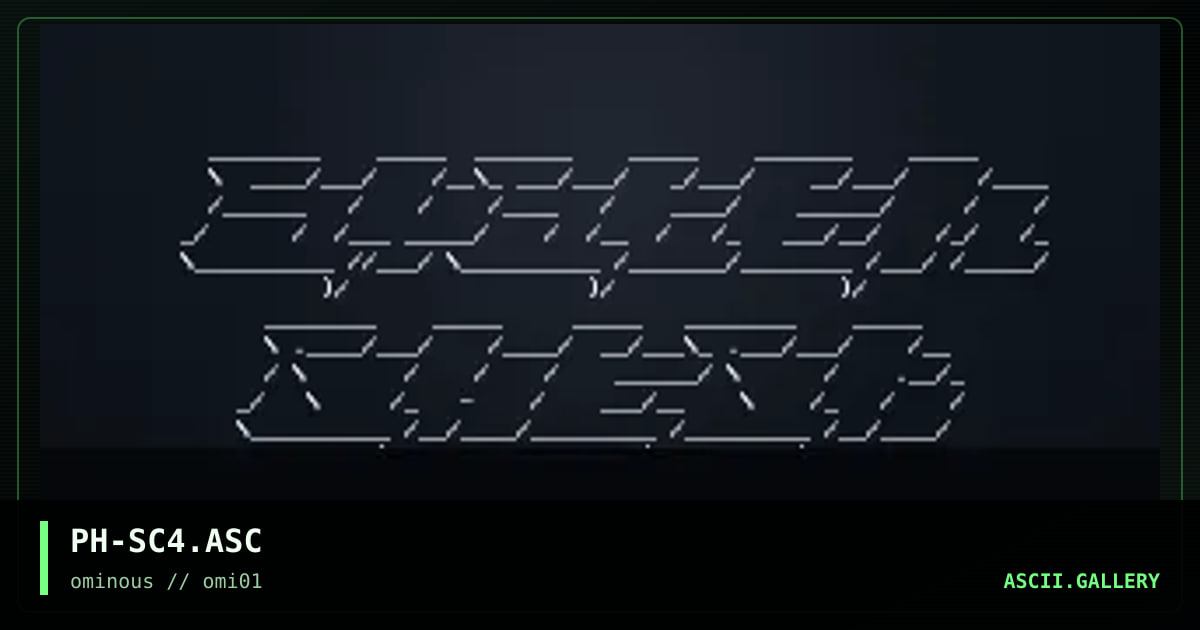 system check oldschool font, by direct, 1997