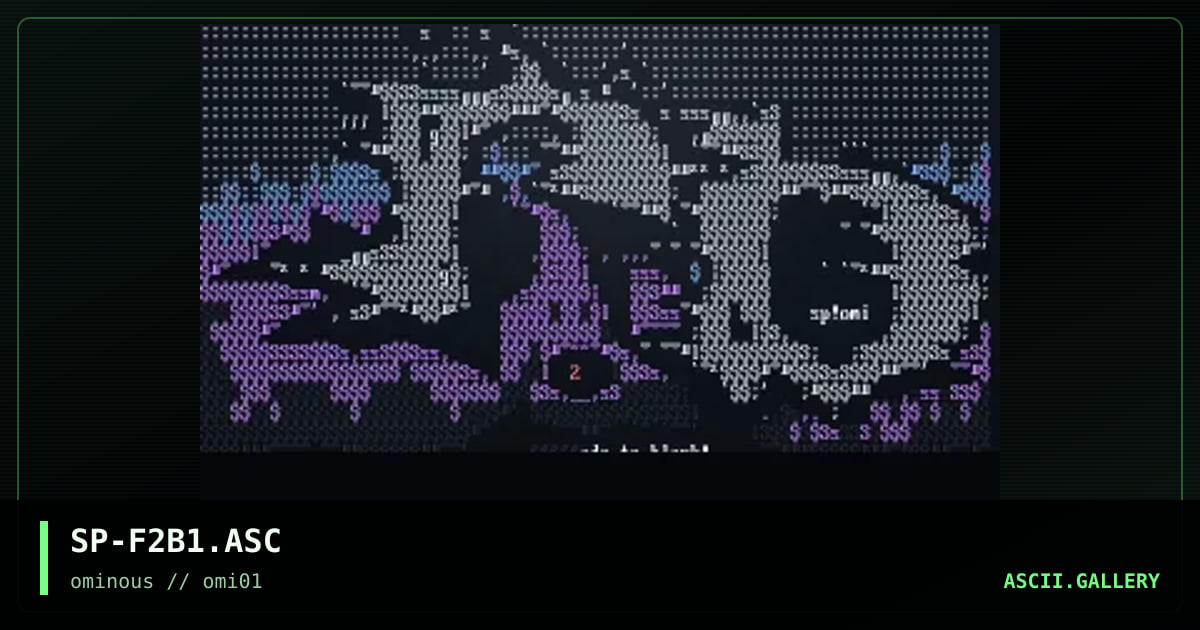 fade to black ascii, by sudiphed, 1997