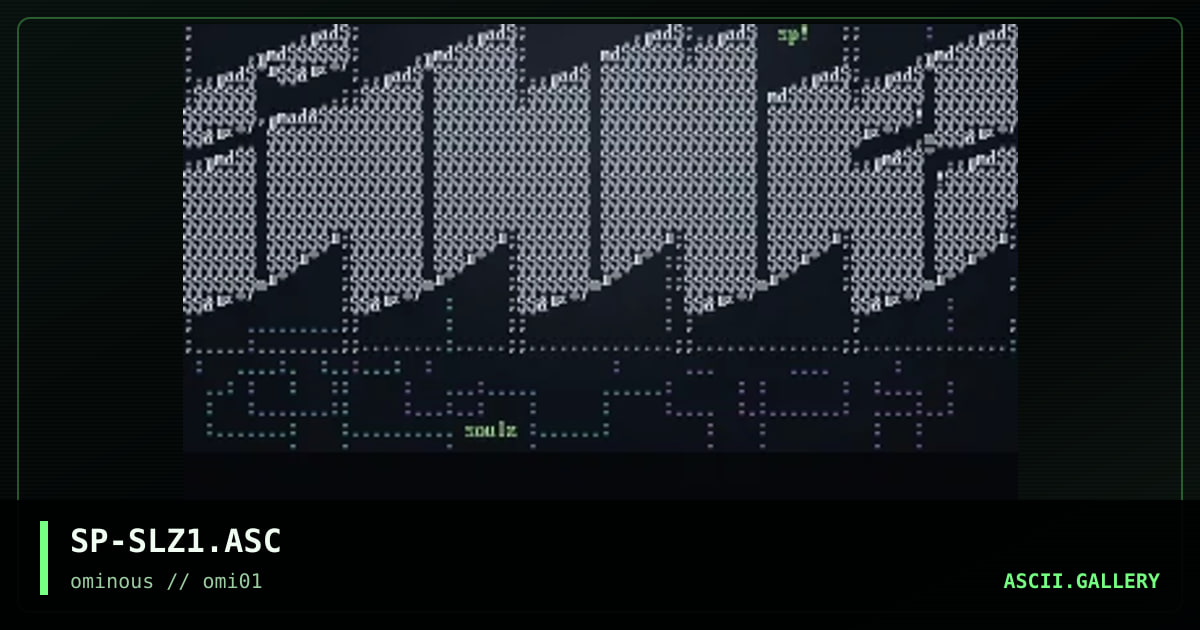 soulz ascii, by sudiphed, 1997