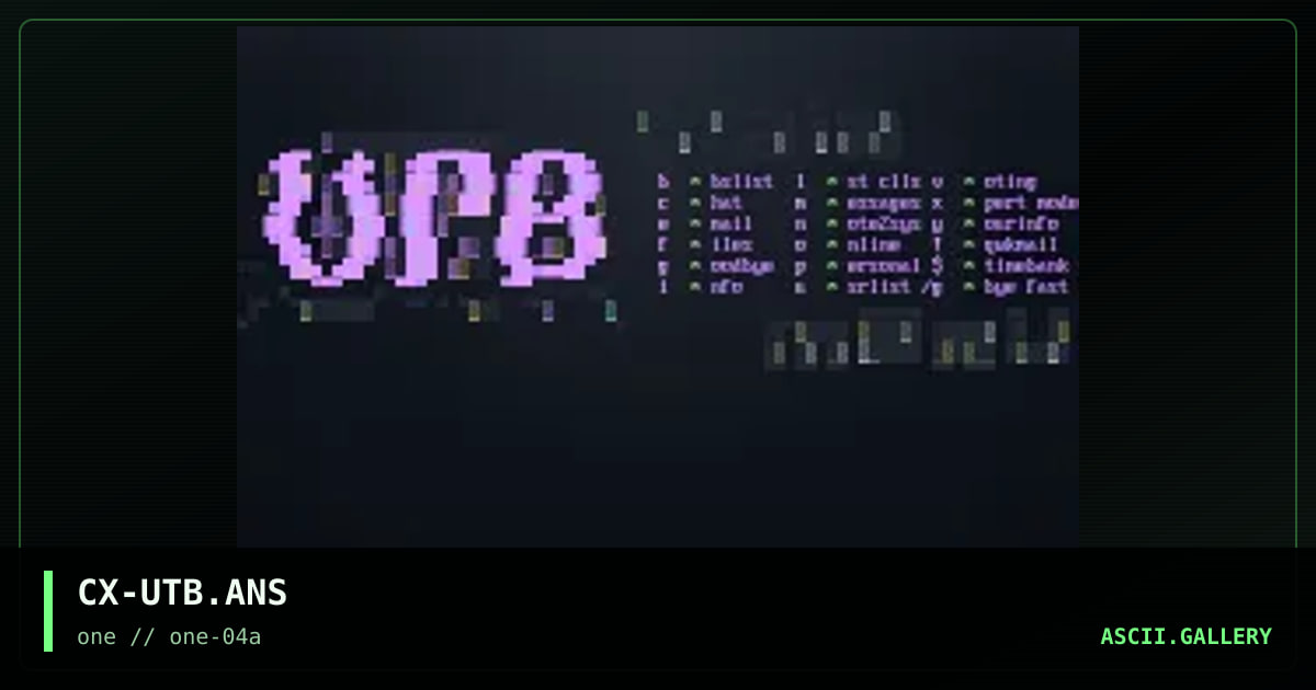 Under The Bridge Main Menu, by cyrix, 1997