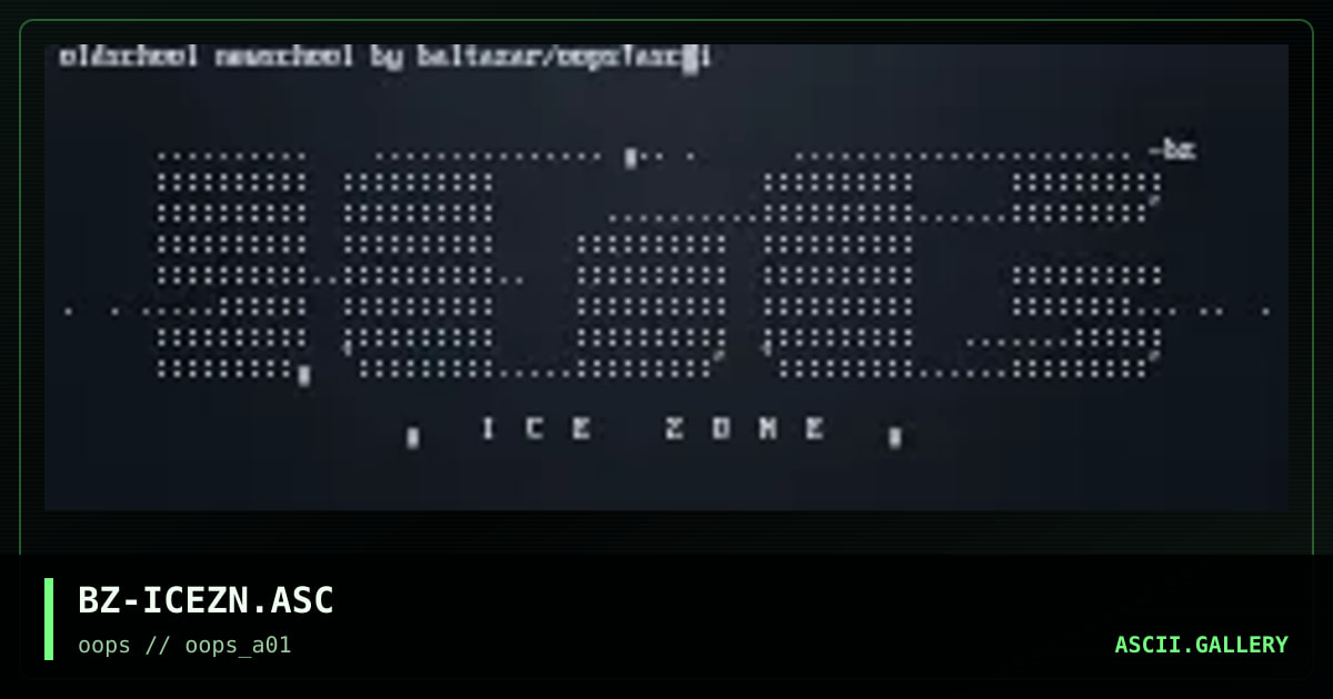 Icezone, by baltazar, 1996