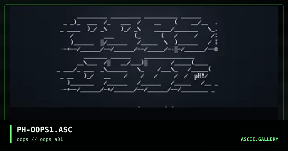oOps!aSCii, by phlare, 1996