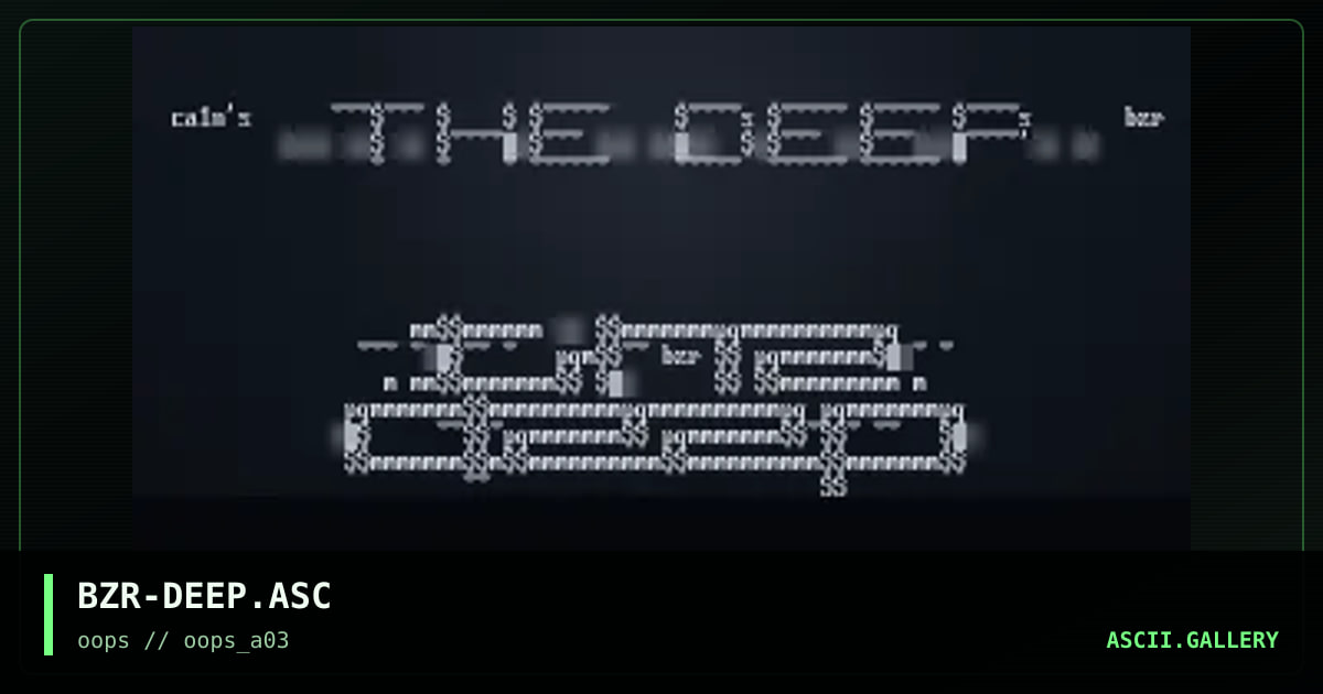 the deep, by baltazar, 1997