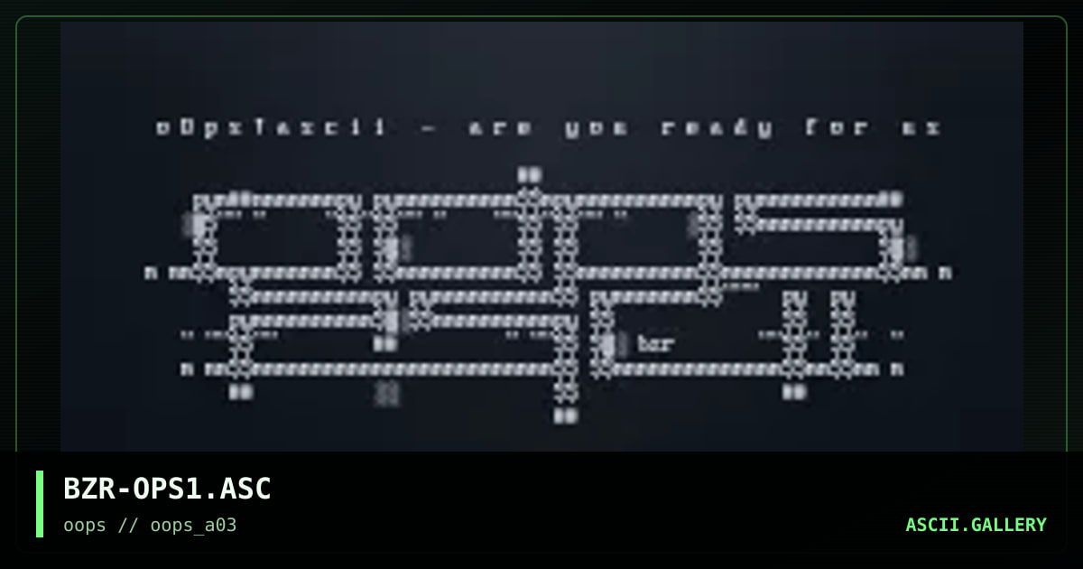 oOps!ascii, by baltazar, 1997