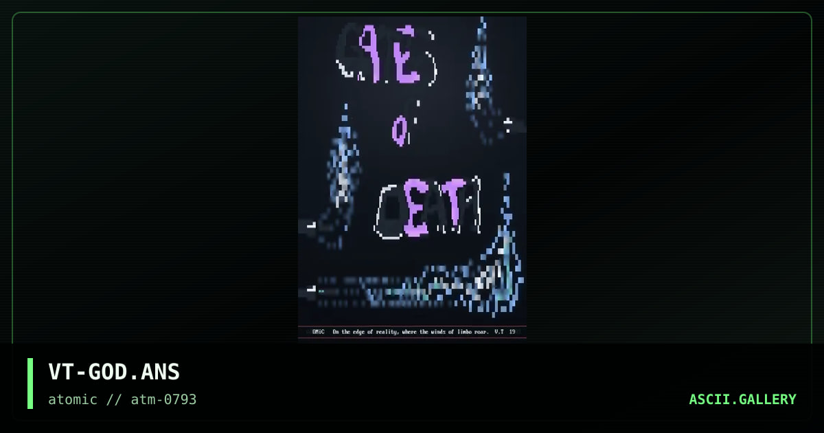 VT-GOD.ANS, by void traveller, 1993