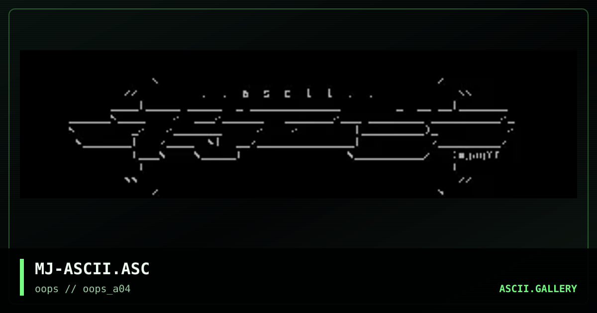 MJ-ASCII.ASC, by mjay, 1997