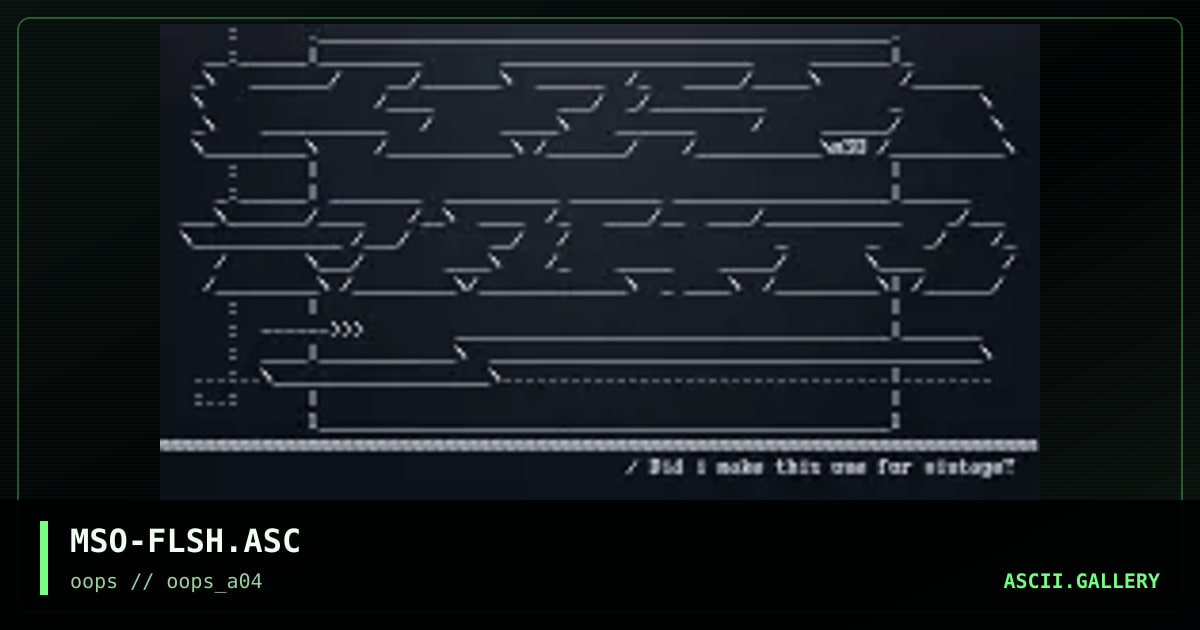 MSO-FLSH.ASC, by mso, 1997