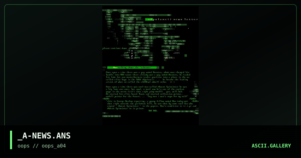 _A-NEWS.ANS, by absent spinsister, 1997