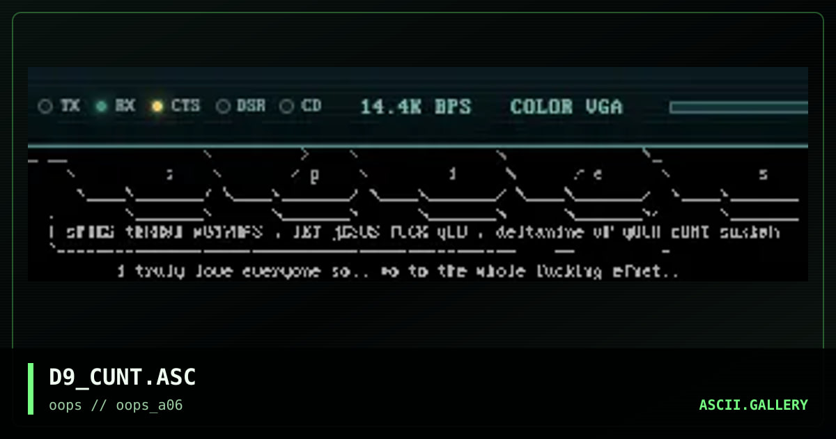 D9_CUNT.ASC, by delta 9, 1997