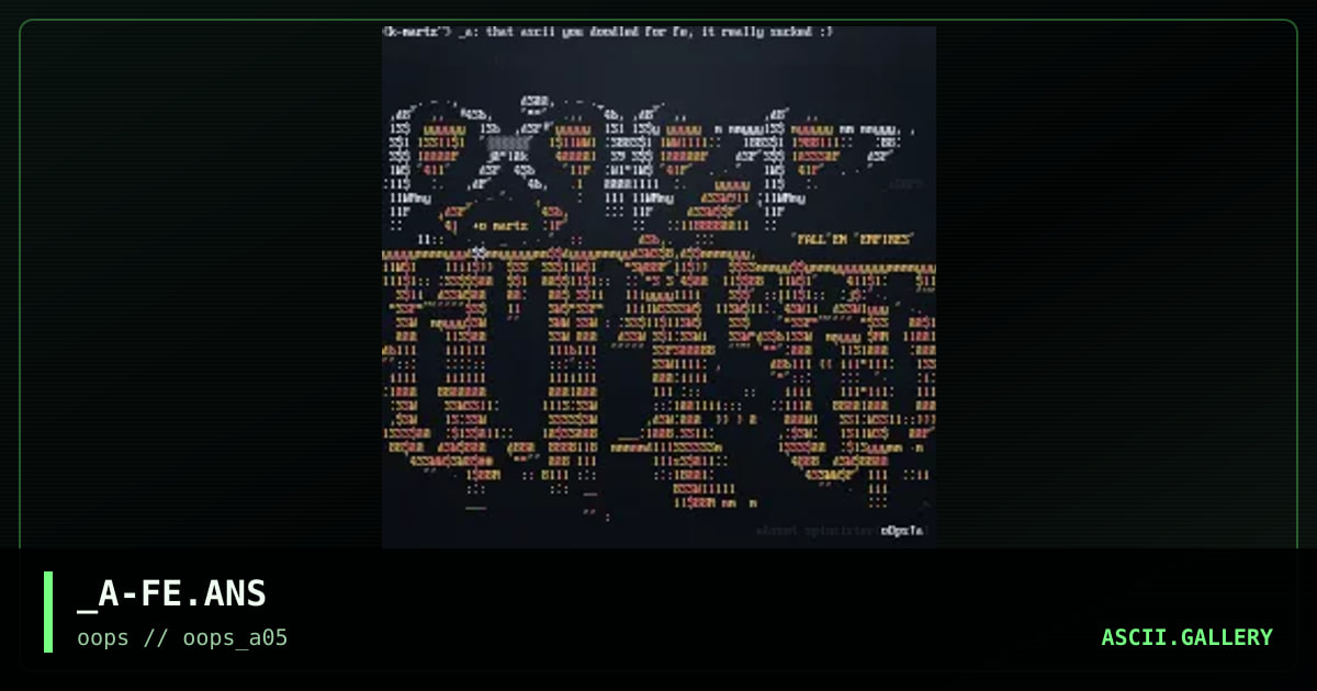 fallen empires, by absent spinsister, 1997