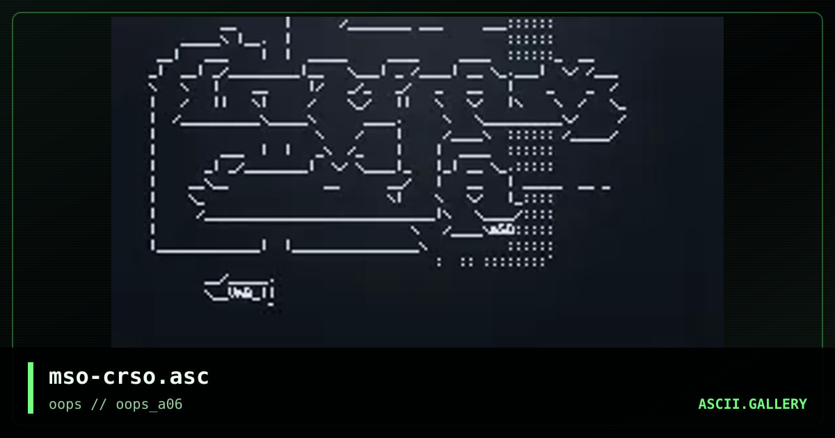 mso-crso.asc, by mso, 1997