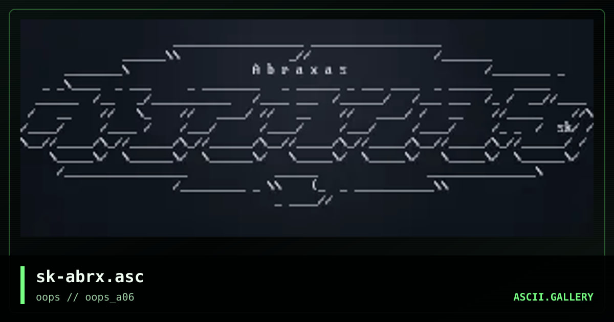 sk-abrx.asc, by spike, 1997