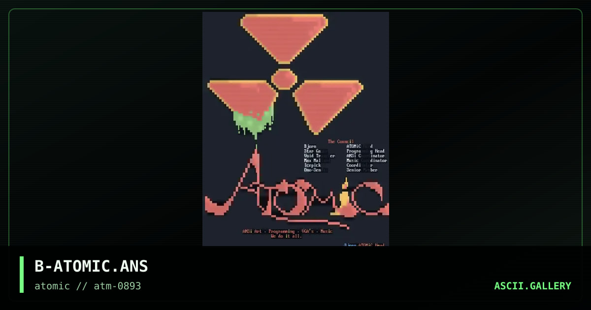 B-ATOMIC.ANS, by bjorn, 1993