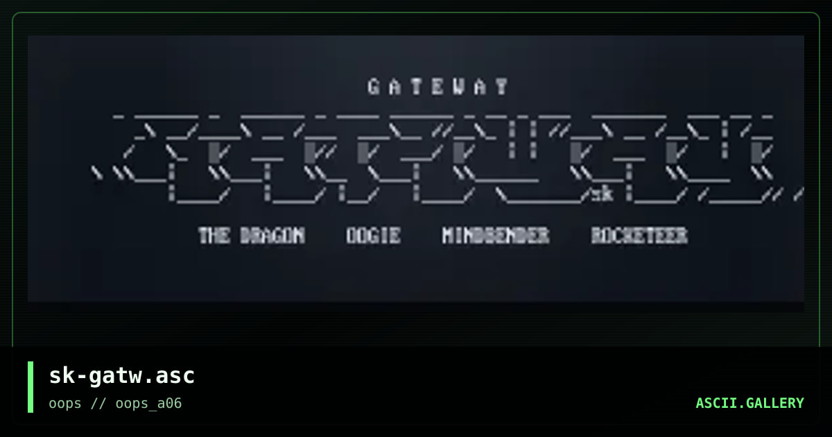 sk-gatw.asc, by spike, 1997