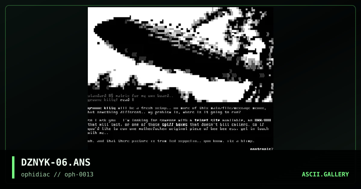 ▀▄█▀▄▄▄▄  ▀▀▀█▄ ▄  ░░    ▀▓░, by dieznyik, 1996