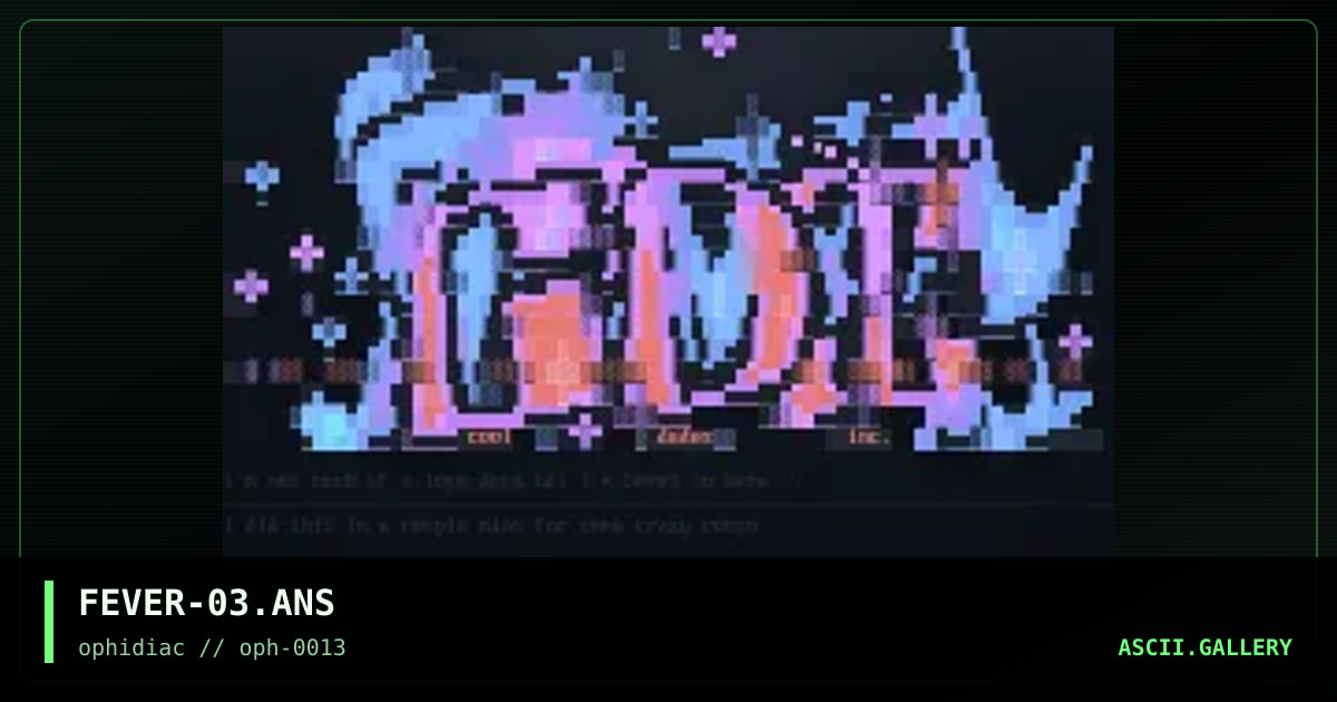 ▄ █ ▄░            ▐▐▌▄▄ ▀, by fever, 1996